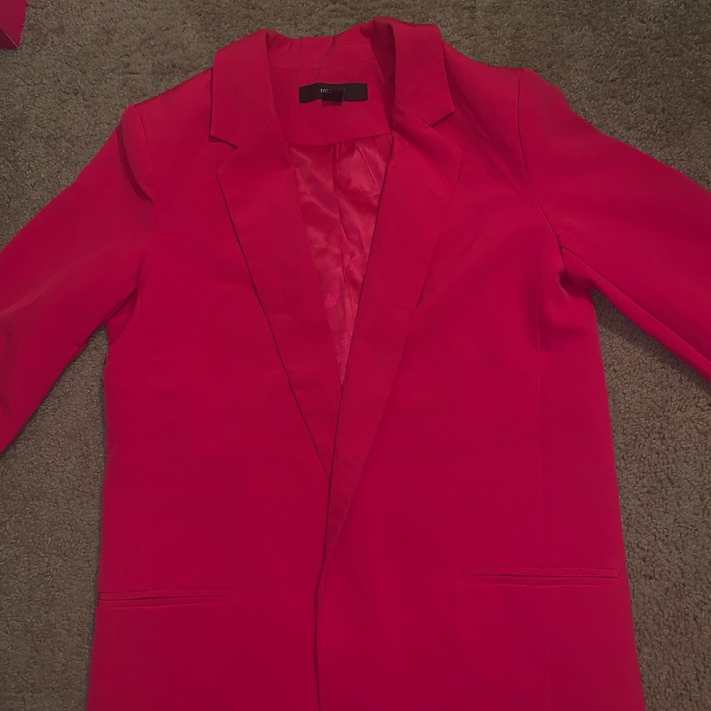 Fuschia pink blazer